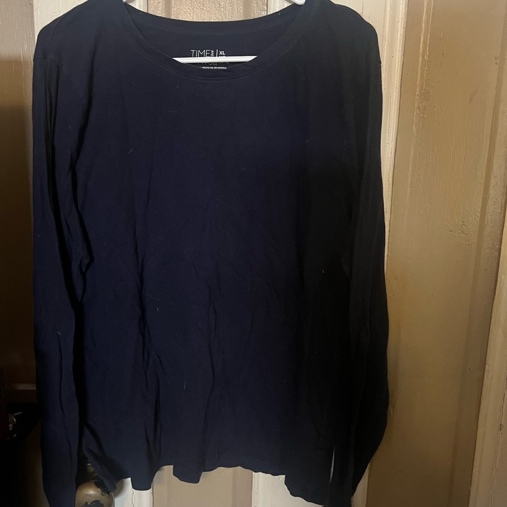 Time and Tru Dark Blue Top